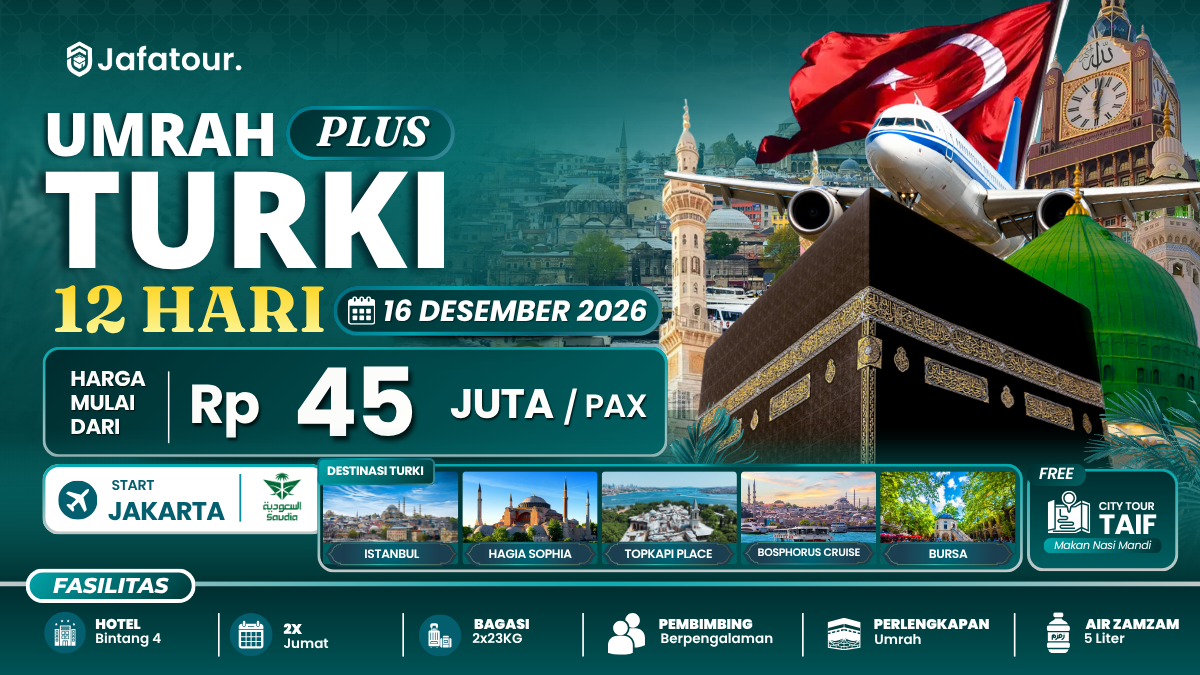 Umrah Plus Turki – 12 Hari
